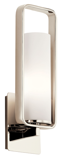 Product image for Kichler 43787PN City Loft™ 1 Wall Sconce Polished Nickel
