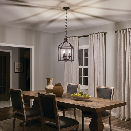 Product image for Kichler 42566OZ Larkin™ 3 Light Pendant Olde Bronze®
