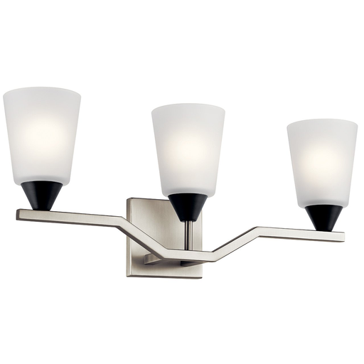 Product image for Kichler 55029NI Skagos™ 3 Light Vanity Light Brushed Nickel