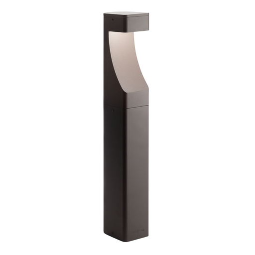 Product image for Kichler 15848AZT Textured Bollard 12V LED Path Light Architectural Bronze