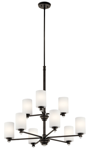 Product image for Kichler 43924OZ Joelson™ 9 Light Chandelier Olde Bronze®