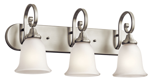 Product image for Kichler 45055NI Monroe™ 3 Light Vanity Light Brushed Nickel