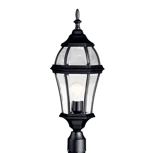 Product image for Kichler 9992BK Townhouse™ 1 Light Post Mount Black