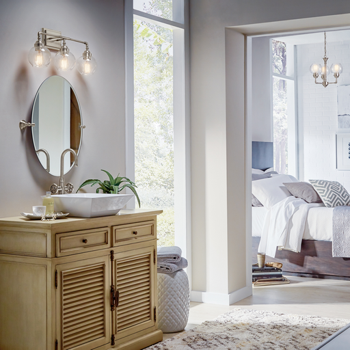 Product image for Kichler 45592AP Niles 3 Light Vanity Light Antique Pewter