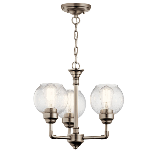 Product image for Kichler 43992AP Niles 3 Light Convertible Chandelier Antique Pewter