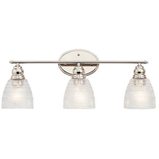 Product image for Kichler 45697PN Karmarie™ 3 Light Vanity Light Polished Nickel