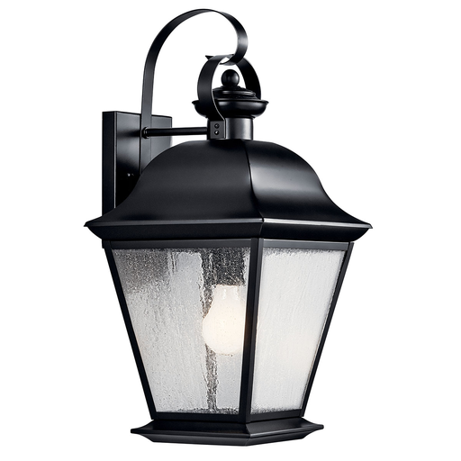 Product image for Kichler 9709BK Mount Vernon 19.5" 1 Light Wall Light Black