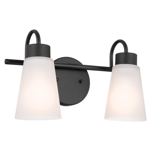 Product image for Kichler 55125BK Erma 14" 2 Light Vanity Light Black