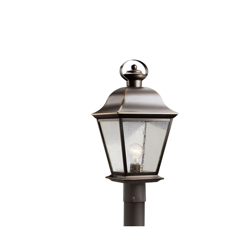 Product image for Kichler 9909OZ Mount Vernon 1 Light Post Light Olde Bronze®