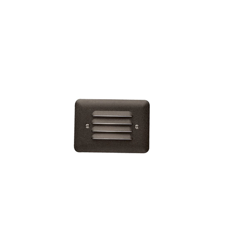 Product image for Kichler 15072AZT 12V Mini Louvered Step Light Textured Architectural Bronze