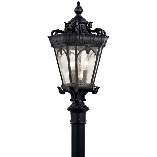Product image for Kichler 9558BKT Tournai™ 3 Light Post Light Textured Black