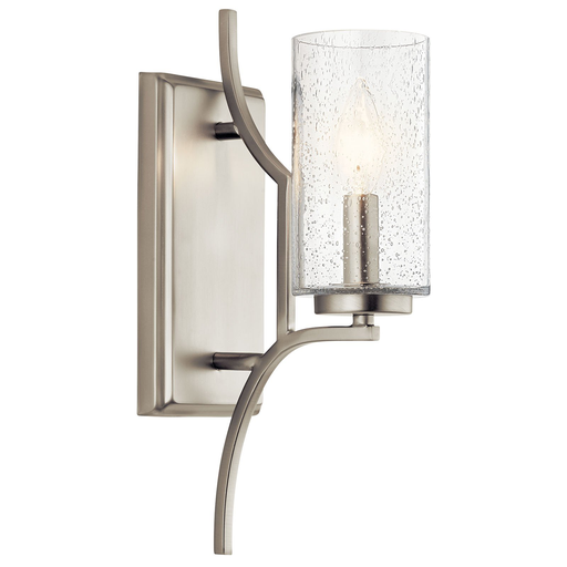 Product image for Kichler 44070NI Vara 1 Light Wall Sconce Brushed Nickel