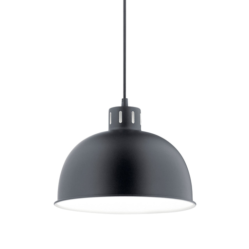 Product image for Kichler 52152BK Zailey™ 11.5" 1 Light Pendant Black