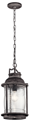 Product image for Kichler 49572WZC Ashland™ Bay 1 Light Pendant Weathered Zinc