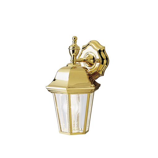 Product image for Kichler 9409PB Grove Mill™ 1 Light Wall Light Polished Brass