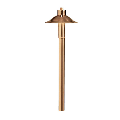 Product image for Kichler 15850CO30R Copper Hat 3000K LED Path Light Copper