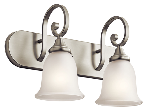 Product image for Kichler 45054NI Monroe™ 2 Light Vanity Light Brushed Nickel