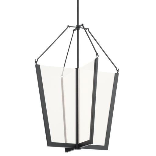 Product image for Kichler 52292BKLED Calters 28.5" LED Foyer Pendant Black