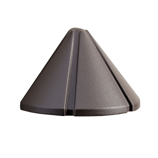 Product image for Kichler 15065AZT 12V Cast Mini Deck Light Textured Architectural Bronze