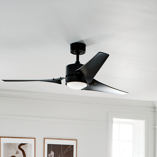 Product image for Kichler 310155SBK Rana™ LED 60" Fan Satin Black