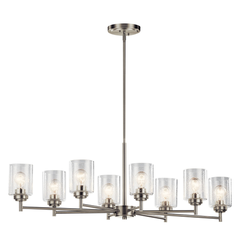 Product image for Kichler 44035NI Winslow™ 8 Light Chandelier Brushed Nickel
