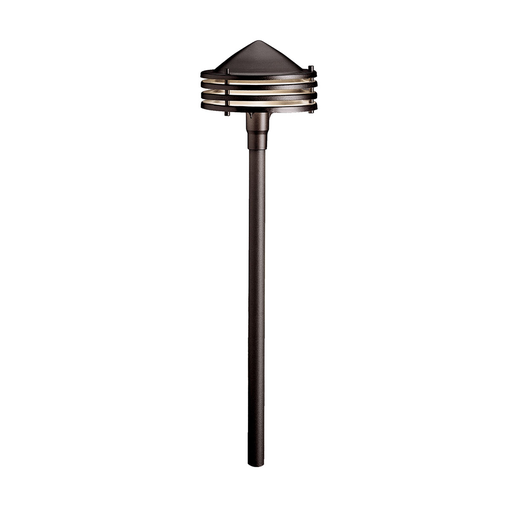 Product image for Kichler 15318AZT Galaxy 12V Path Light Textured Architectural Bronze
