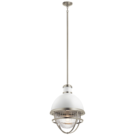 Product image for Kichler 43012NI Tollis™ 23.75" 1 Light Foyer Pendant Brushed Nickel