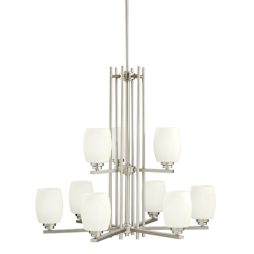 Product image for Kichler 1897NI Eileen™ 9 Light Chandelier Brushed Nickel