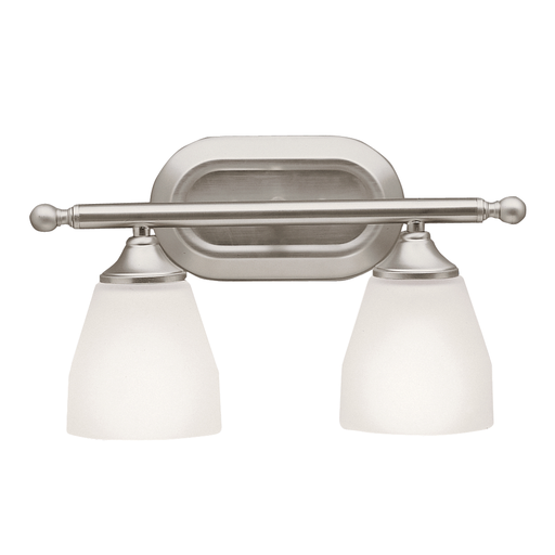 Product image for Kichler 5447NI Ansonia™ 2 Light Vanity Light Brushed Nickel