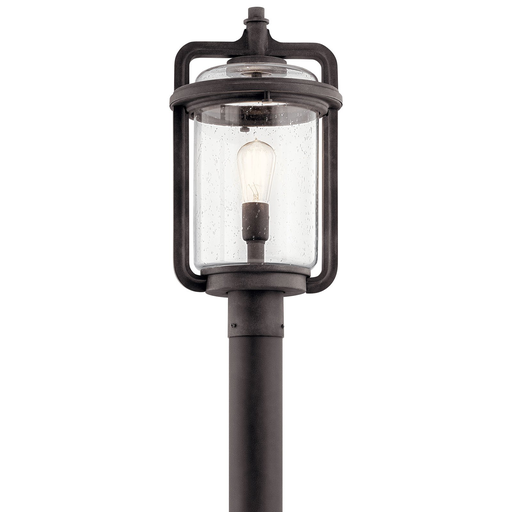 Product image for Kichler 49869WZC Andover 1 Light Post Light Weathered Zinc