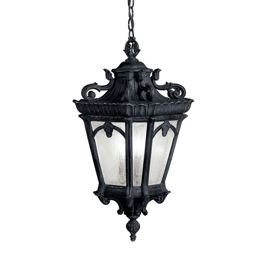 Product image for Kichler 9855BKT Tournai™ 3 Light Pendant Textured Black