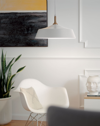 Product image for Kichler 43683WH Danika 1 Light Pendant in White