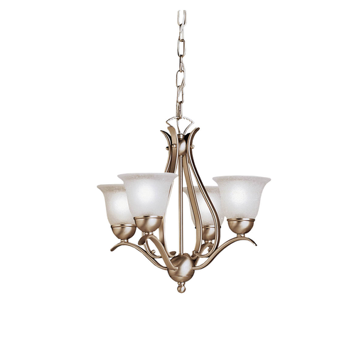 Product image for Kichler 2019NI Dover™ 4 Light Mini Chandelier Brushed Nickel