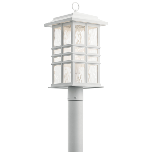 Product image for Kichler 49832WH Beacon Square 1 Light Post Mount White