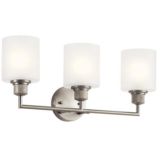 Product image for Kichler 55047NI Lynn Haven™ 3 Light Vanity Light Brushed Nickel