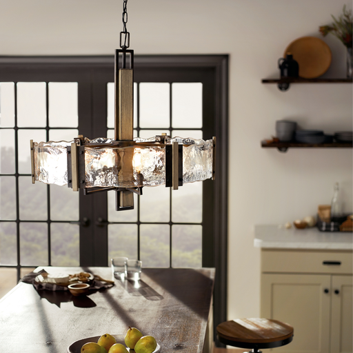 Product image for Kichler 43895OZ Aberdeen 6 Light Chandelier Olde Bronze®