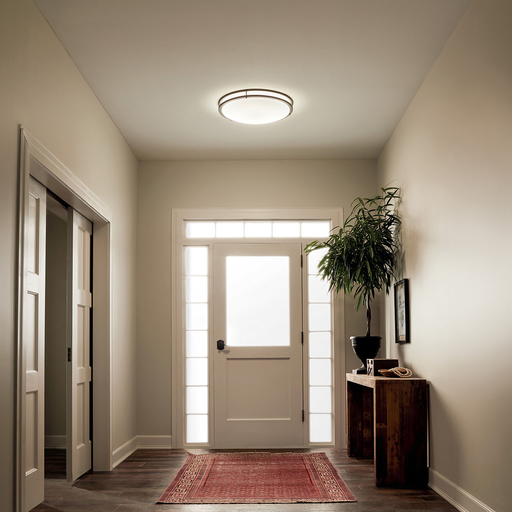 Product image for Kichler 10788OZLED Avon 24" LED Flush Mount Olde Bronze®