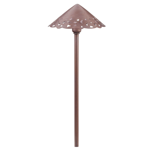 Product image for Kichler 15443OB Decorative Hammered Roof 12V Path Light Olde Brick
