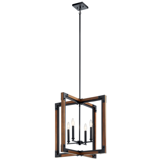 Product image for Kichler 44044AUB Marimount™ 4 Light Pendant Auburn Stained