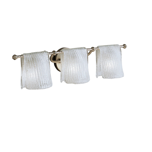 Product image for Kichler 6313NI Drapes 3 Light Vanity Light Brushed Nickel