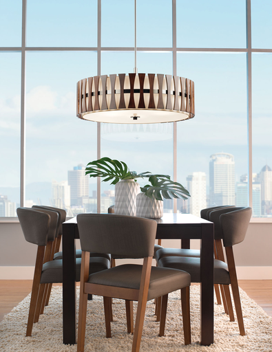 Product image for Kichler 43754AUB Cirus™ 5 Light Convertible Pendant Auburn Stain