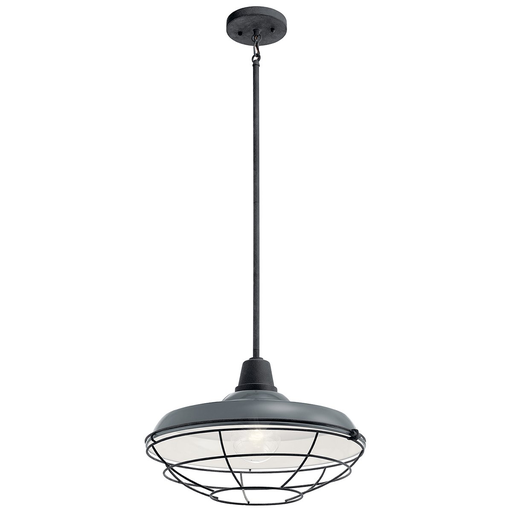Product image for Kichler 49993GG Pier™ 1 Light 16" Convertible Pendant Gloss Grey