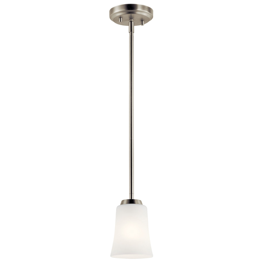 Product image for Kichler 44053NI Tao 1 Light Mini Pendant Brushed Nickel