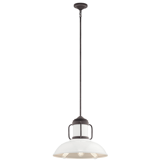 Product image for Kichler 44303WZC Jenson 3 Light Pendant Weathered Zinc