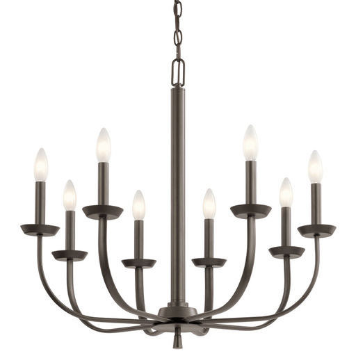 Product image for Kichler 52388OZ Kennewick™ 8 Light Chandelier Olde Bronze®