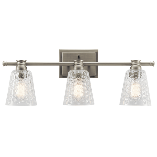 Product image for Kichler 45097NI Nadine 3 Light Vanity Light Brushed Nickel