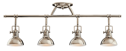 Product image for Kichler 7704PN Hatteras Bay™ 4 Light Halogen Fixed Rail Light Polished Nickel