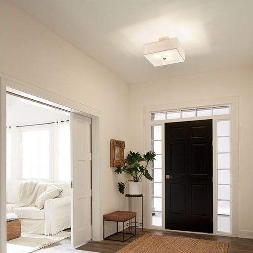 Kichler 43693NI Shailene™ 3 Light Square Semi Flush Brushed Nickel Product image for Kichler 43693NI Shailene™ 3 Light Square Semi Flush Brushed Nickel