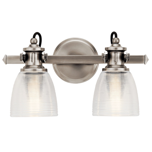 Product image for Kichler 45872CLP Flagship™ 2 Light Vanity Light Classic Pewter