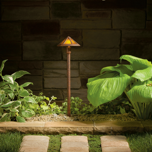 Product image for Kichler 15450TZT Mica Mission 12V Path Light Textured Tannery Bronze™